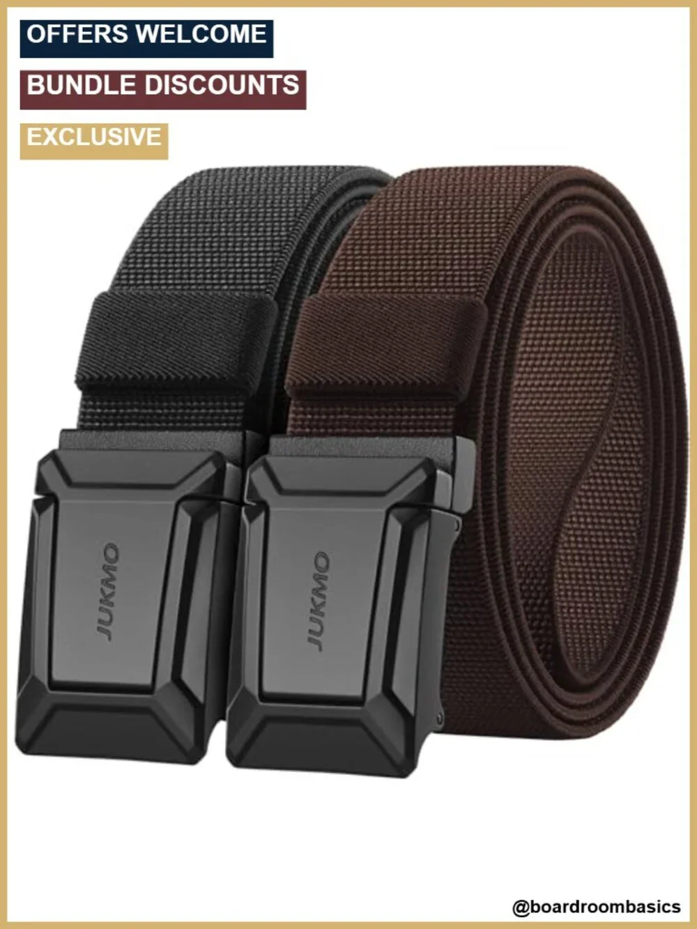 2 Pack Men's Tactical Belt 1.5